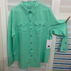 AVID XL Cabo Fishing Shirt, lucite green